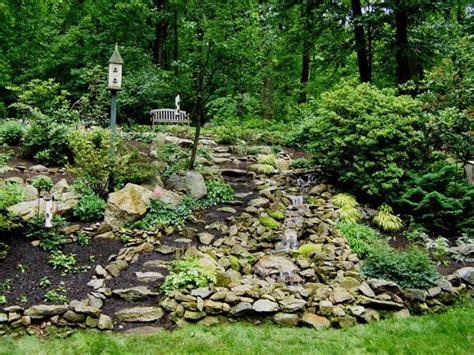 Landscape ideas for a wooded backyard. This might work I have a little hill on my yard- think I ...