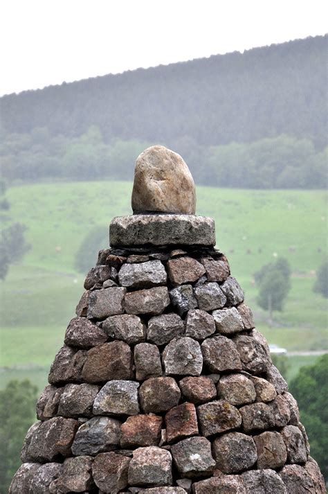 Assorted stack of 5 wood rocks. Dry Stone Walling: Jubilee Cairn at Balmoral