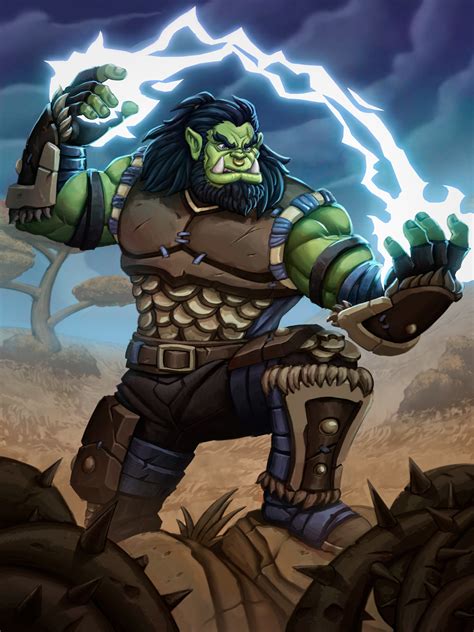 Orc Shaman commissioned art : r/wow