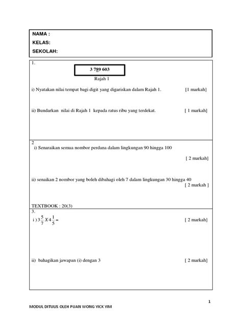 Add to my workbooks (3) download file pdf embed in my website or blog add to google classroom add to microsoft teams soalan matematik tahun 6 ( format baharu)