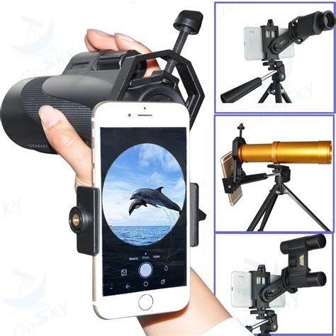 Universal Smart Phone Adapter Mount Monocular Binocular Spotting Scope