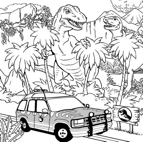 Desenhos De Jurassic Park Para Colorir Bora Colorir