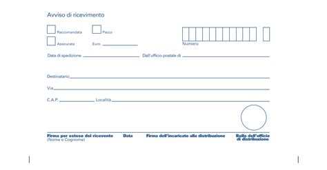 Solo una piccola precisazione per dire che è vero che viene abitualmente chiamata raccomandata con ricevuta di ritorno, ma quando si compila il modulo di poste italiane si deve barrare la casella a.r., che vuol. EuroPoste Marsiconuovo: COME SI COMPILA UNA RACCOMANDATA ...
