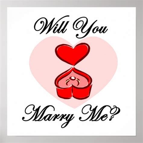 Marry Me Poster Zazzle