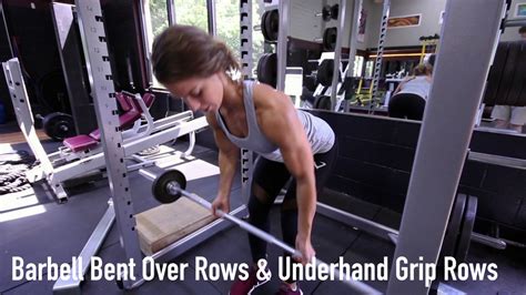 Barbell Bent Over Rows And Underhand Grip Rows Youtube