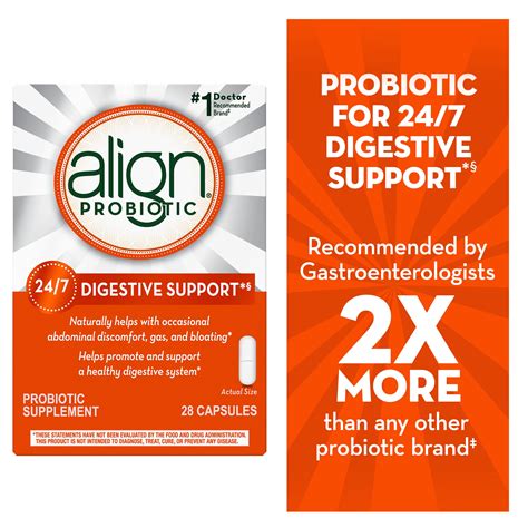 Align Probiotic Capsules Men And Womens Daily Probiotic Supplement