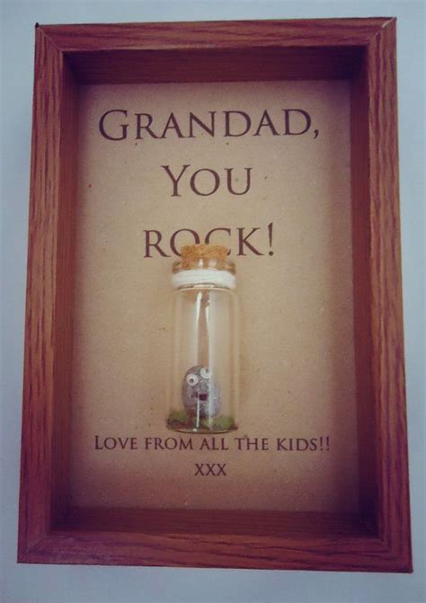 Amazing birthday gifts selection of grandfathers, grandpa, granddads. Cute Grandad gift, Personalised box frame, Add names or ...