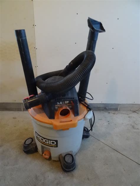 Check spelling or type a new query. Ridgid shop vac. 5.0 HP. 12 gal. Wo... | K & C Auctions ...