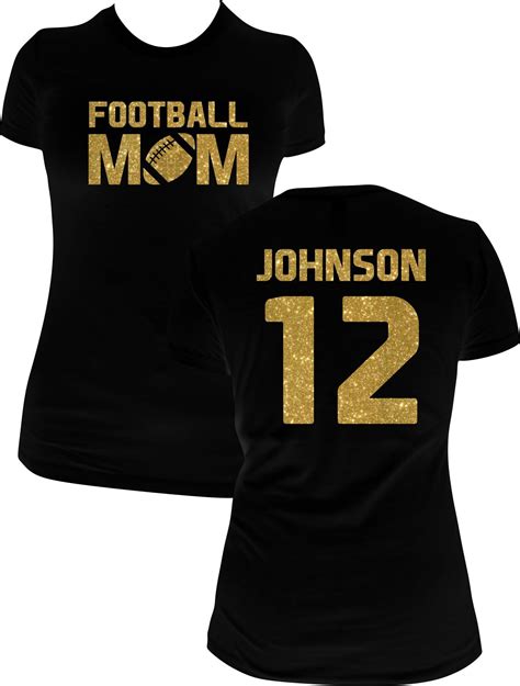 you just can t go wrong with this personalized glitter t shirt for mom super soft poly cotton t