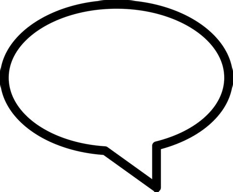 Download Oval Speech Bubble Svg Png Icon Free Download (#56302 ...