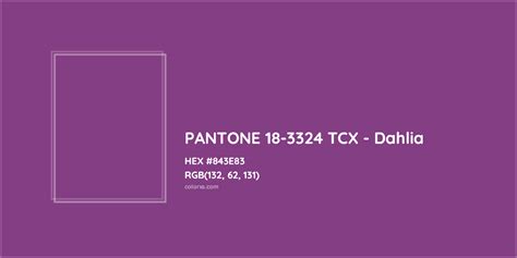 About Pantone 18 3324 Tcx Dahlia Color Color Codes Similar Colors