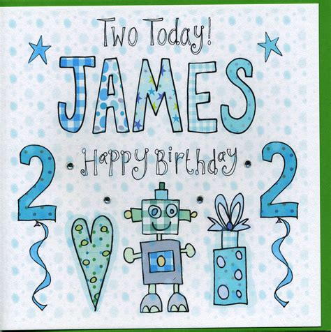 2nd Birthday Personalised Boy Card By Claire Sowden Design