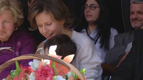 Syrias First Lady Asma Al Assad Visits School In Homs Youtube