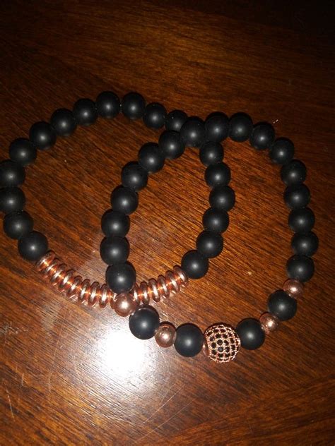Related searches for rose gold bead bracelet $8 black and rose gold beaded bracelet set | Rose gold ...