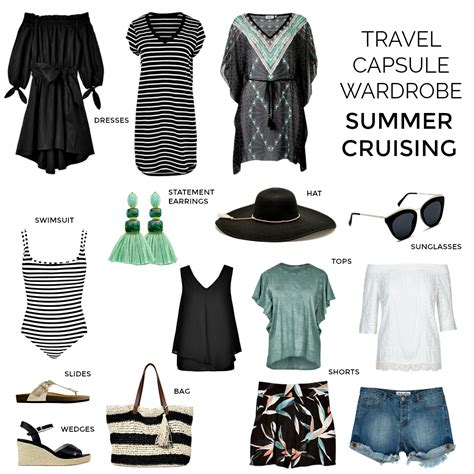 15 Piece Summer Cruising Travel Capsule Wardrobe What To Pack For A