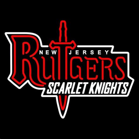 Custom Rutgers Scarlet Knights Wordmark 1995 2000 Logo Ncaa Neon Sign