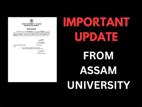 Very IMPORTANT Update From Assam University Silchar TDC EVEN SEM EXAM