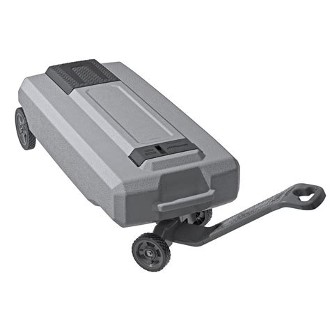 Manufactured with dual baffles designed to provide added stability during transportation. SmartTote2 35 Gal. 4-Wheels Portable RV Waste Tote Tank ...