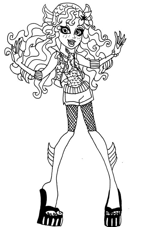Monster High Coloring Pages Lagoona Blue At Getdrawings Free Download
