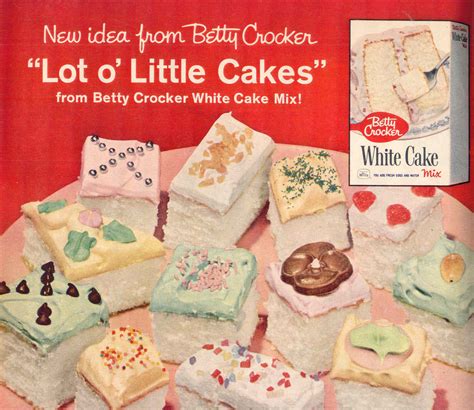 Spray desired size pan(s) with cooking spray. gold country girls: Then And Now #84 Betty Crocker White ...