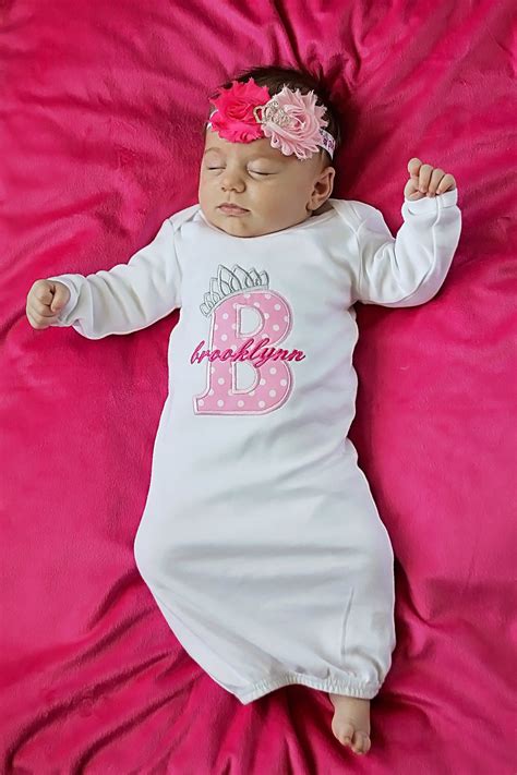 Baby Girl Clothes Newborn Girl Coming Home Outfit Personalized Etsy