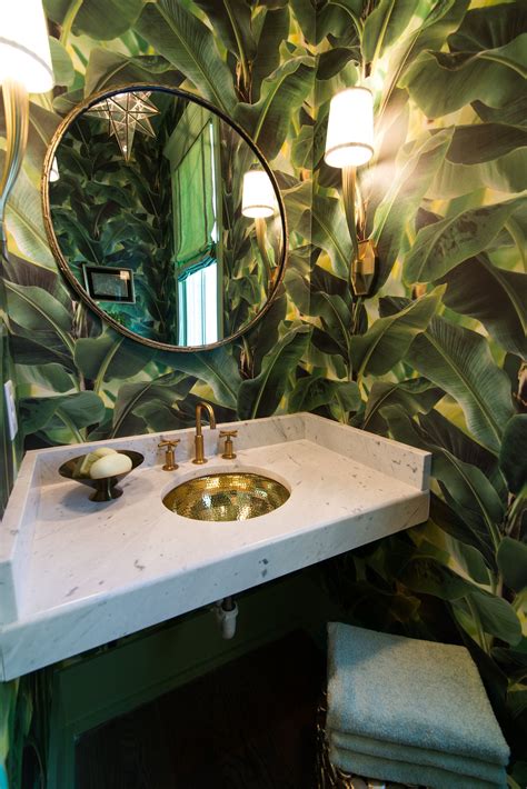 Boho Chic Powder Room Bathroom Decor Tropical Bathroom Bathroom