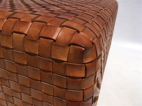 Shop woven coffee and cocktail tables and other woven tables from top sellers around the world at 1stdibs. Beautiful Woven Leather Ottoman or Coffee Table at 1stdibs