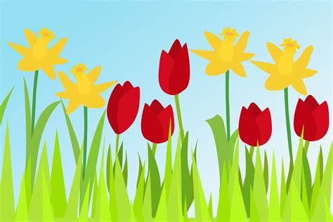 Early Learning Resources Daffodils And Tulips Free Early