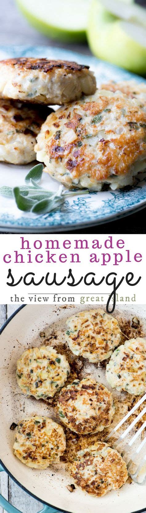 In a large bowl finely grate your apple, and onion. My Homemade Chicken Apple Sausage recipe is an easy way to ...