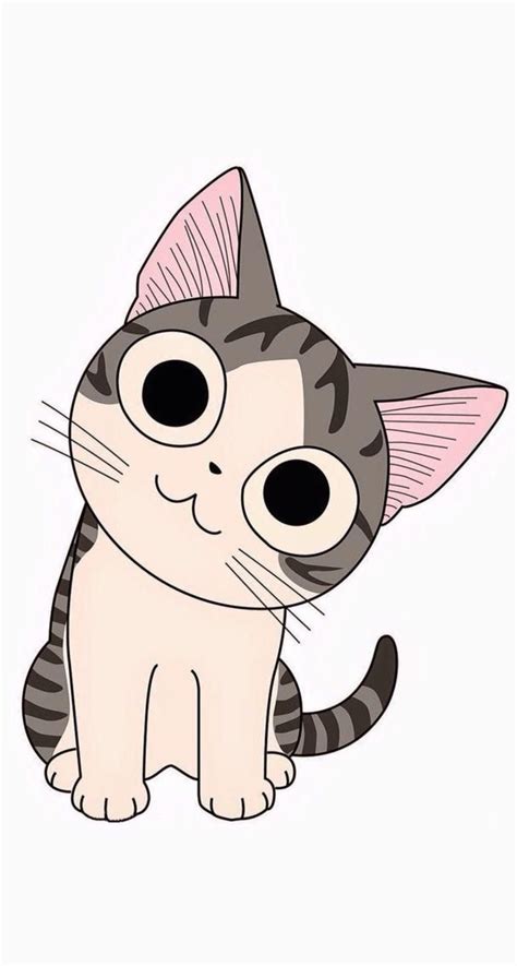Miaw In 2020 Cute Cartoon Wallpapers Manga Cat Cat Wallpaper