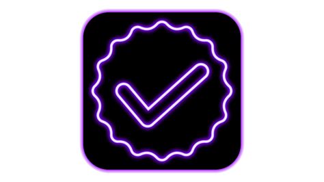Verified Icon Instagram Png Purple Neon Color Veeforu