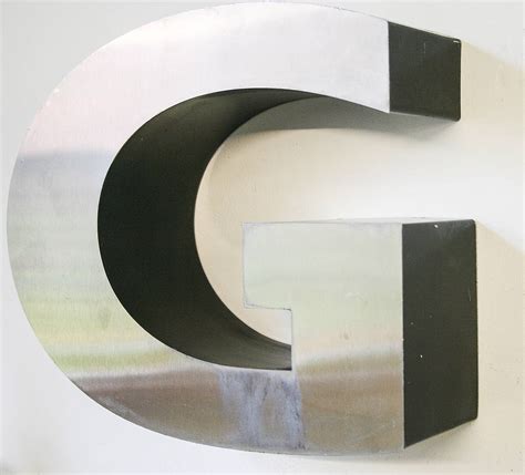 Vintage Metal Letter G By Bonnie And Bell