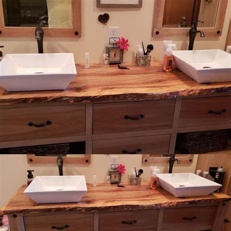 Bathroom Countertop Wood Countertop Bathroom Wood Slab Countertop