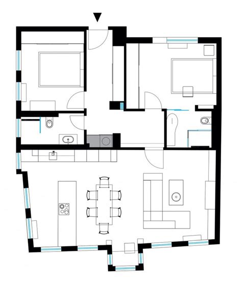 Apartment 120 Sq Meters By M2 Design Studio Homedsgn House Plans