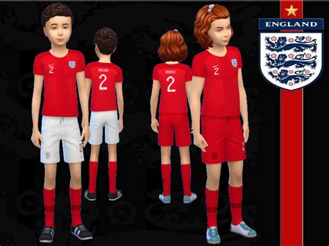 The Sims Resource England Football Kit For Kids