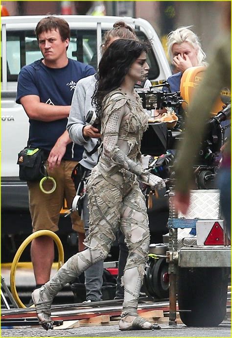 Full Sized Photo Of Sofia Boutella Films The Mummy In Full Costume