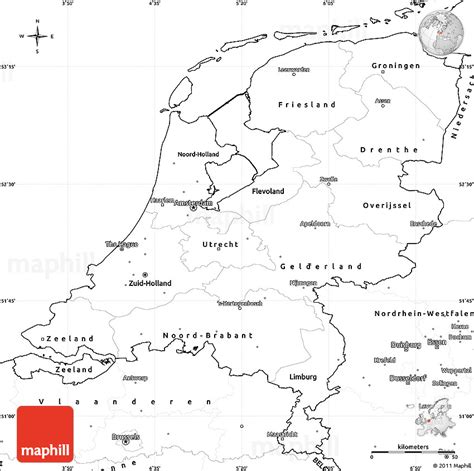 Free Printable Map Of Netherlands Free Templates Printable