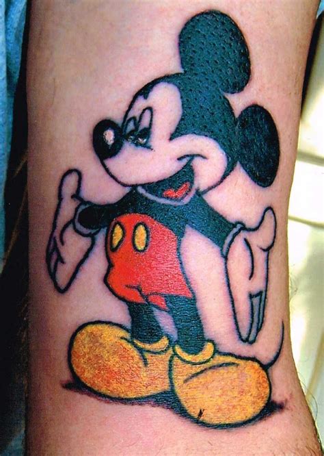 Mickey Mouse Tattoos Designs Ideas And Meaning Tattoos For You