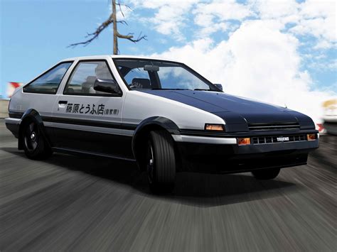 2732x2048 Resolution White And Black Coupe Toyota Ae86 Initial D Hd