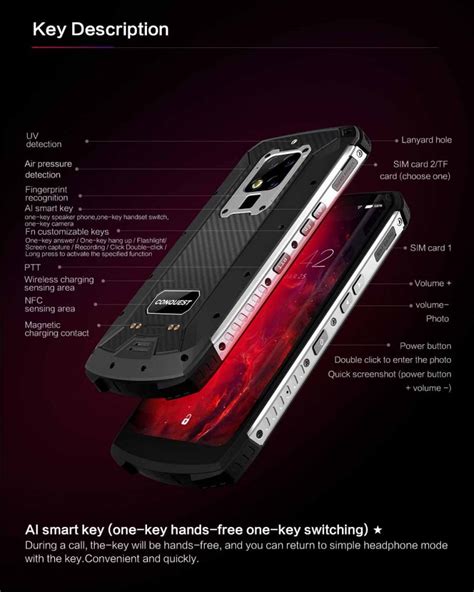 Conquest S16 Atex Explosion Proof Android Rugged Phone Ip68 Waterproof