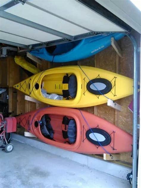 Diy Garage Ceiling Kayak Storage Berekbek