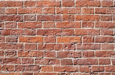 Old Red Brick Wall Texture Of Red Stone Blocks Stock Photo Download