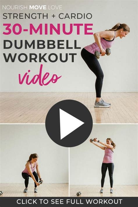 Dumbbell Workout At Home Full Body Dumbbell Workout Nourish Move Love