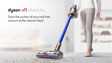 High torque cleaner head with dynamic load sensor (dls™) technology. Dyson V11 Absolute Extra Cordless Vacuum Cleaner - Gerald ...