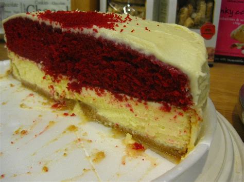 This recipe is started in october or november so as to let it mellow before the holidays. graham cracker crust with cheesecake on bottom, red velvet ...