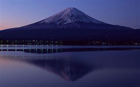 720p Free Download Reflection Of The Mount Fuji Mountain Nature