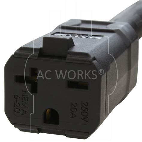 1ft Soow 103 3 Prong L6 20 Male Plug To 6 1520r 1520a 250v Connector