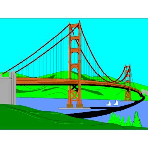 Golden Gate Bridge 2 clipart, cliparts of Golden Gate Bridge 2 ... | Golden gate bridge, Clip ...