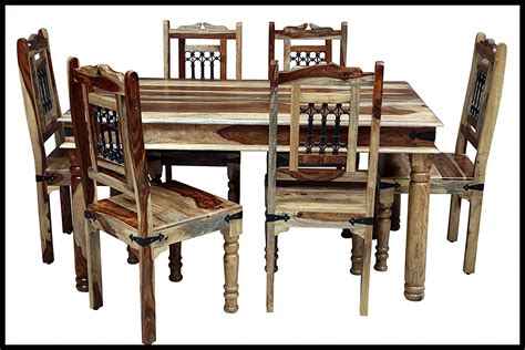Buy Vinod Furniture House Sheesham Teak Wood Dining Table 6 Seater