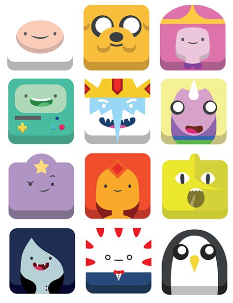 Adventure Time Icons on Behance | Adventure time wallpaper, Adventure time characters, Adventure ...